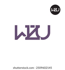 WZU Logo Letter Monogram Design