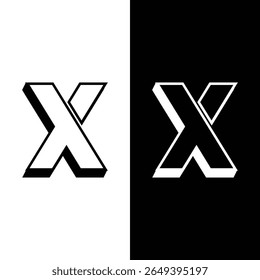 X 3d Logo Stock Illustrations, Royalty-Free Vector Graphics.