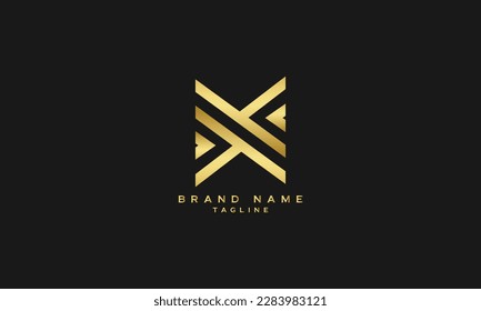 X, Abstract initial monogram letter alphabet logo design