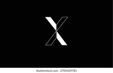 X MONOGRAMA DE LOGOTIPO DE LETRA ABSTRACTAS
