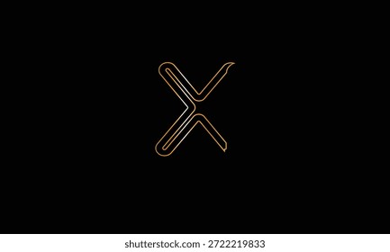 X LETRA ABSTRATA LOGOTIPO MONOGRAMA