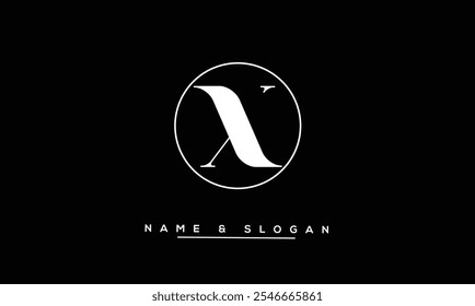 X Abstrakte Buchstaben Logo-Monogramm