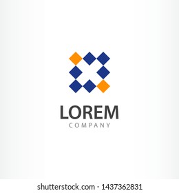 x abstract logo concept design. Vector Template for your company.