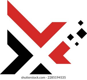 X abstract logo Design. Simple fresh and easy to use