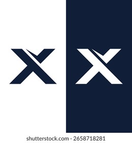 X abstrakte Logo Design Vorlage Stock-Vektorgrafik.