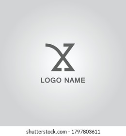 X abstract logo design vector for multiple use 