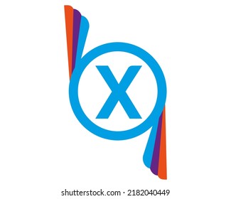 X abstrakte Logo-Vektorvorlage