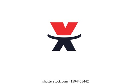 X abstract vector logo monogram template
