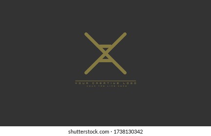 X abstract vector logo monogram template