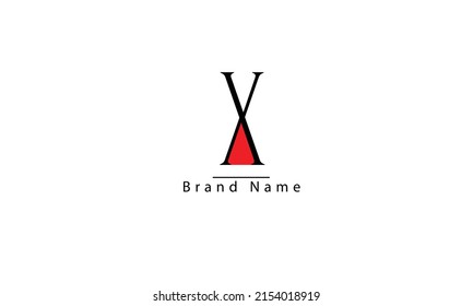 X abstract vector logo monogram template