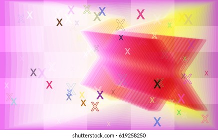 X Alphabet art background