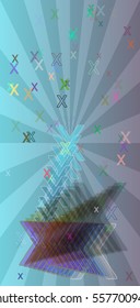 X Alphabet art idea
