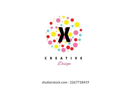 X alphabet colorful water color vector logo design . Elegant and artistic logo design