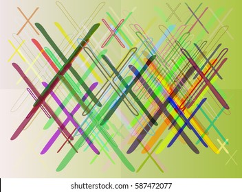 X Alphabet elements art