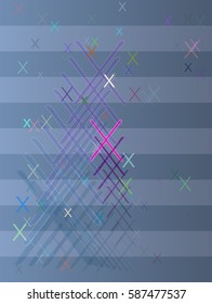 X Alphabet elements pattern