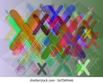 X Alphabet icon pattern