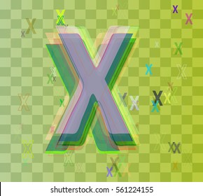 X Alphabet idea art