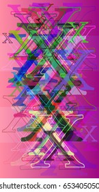 X Alphabet idea art