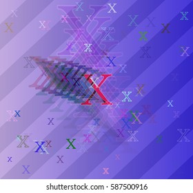 X Alphabet idea template