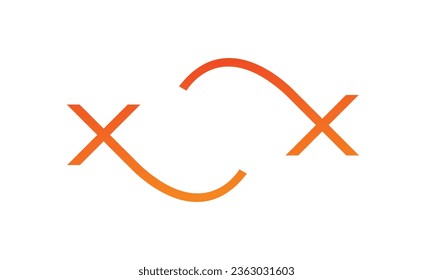 X alphabet X Letter X Monogram logo symbol concept icon design Corporate Business Identity for company