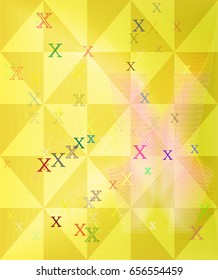 X Alphabet template design