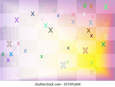 X Alphabet vector design