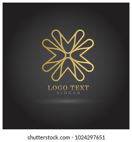 X Arrow Logo. Symbol & Icon Vector Template.