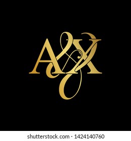 A and X / AX logo initial vector mark