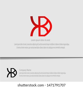 X B D initial letter logo vector, modern logo template with simple design. Creative logo design for important events.