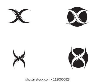 X black color logo