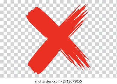 Una marca negra en estilo grunge. Dibujado a mano con pinceladas cruzadas. Símbolos de punto de mira en estilo pincel con salpicaduras de tinta negra. Símbolo gráfico de signo cruzado. Vector X marca, grafico grunge