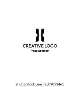 X Brand Name. White Background.