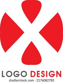 X branding logo icon vector design.