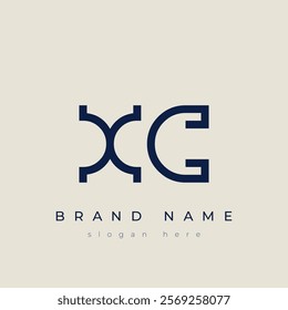 X and C logo design. XC abstract Letters Logo Monogram. This logo design is the process of creating a visual symbol that represents a brand, company, or individual.