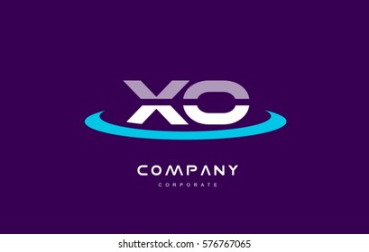 x c xc cyan magenta blue letter combination alphabet vector company logo icon sign design template 