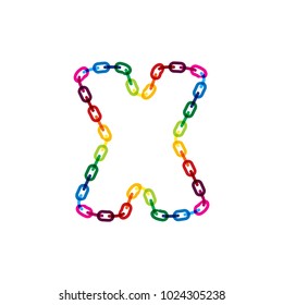 X Chain Letter Logo Icon Design
