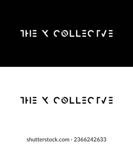 El logo de la marca de palabras colectivas X