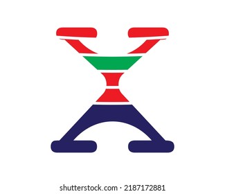 x color up vector logo template design  