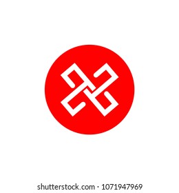 X Company Logo Vector Template Design Illustration