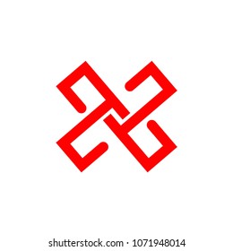 X Company Logo Vector Template Design Illustration