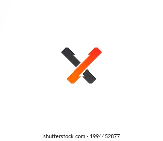 X concept logo design template