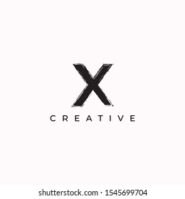 X diseño creativo del logotipo de letra piés vectoriales completos para cualquier uso 