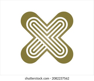 X in the creative lettering style