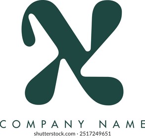 X kreatives modernes abstraktes Buchstaben-Logo, Vektordesign. Nutzbar für Ihr Unternehmen oder Unternehmen und Markenidentität.