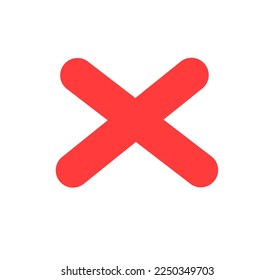 X, cross, cancel, incomplete, into icon