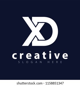 X D Initial Letter Logo vector