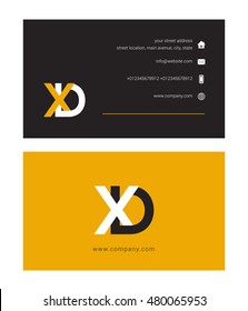 X D Letter logo design