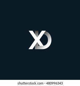 X D letter logo design