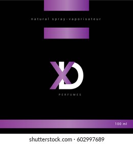 X & D Letter logo design vector element