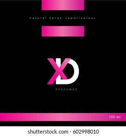 X & D Letter logo design vector element